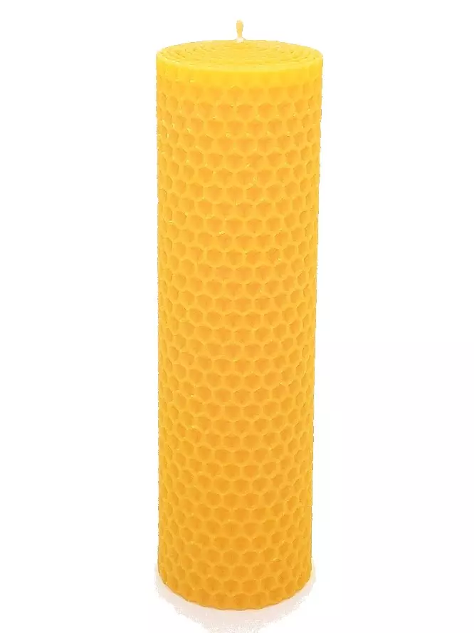 Sviečka včelí vosk žltá 160mm/48mm