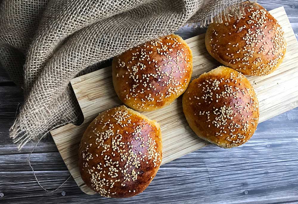 Burger žemle z kvásku 