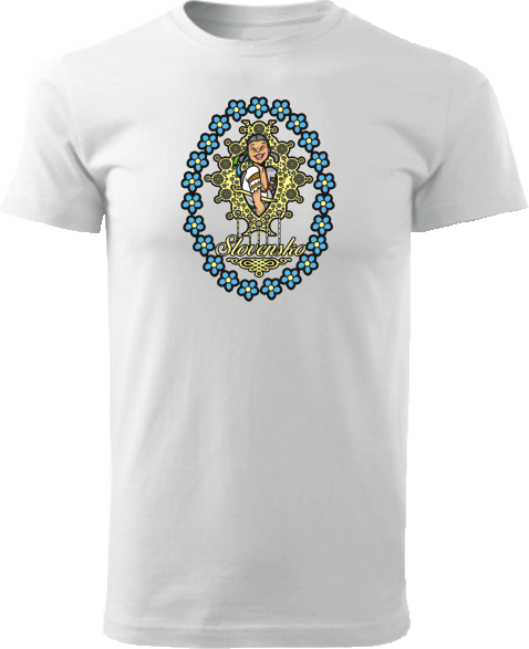 Tričko dievčina Unisex Biele