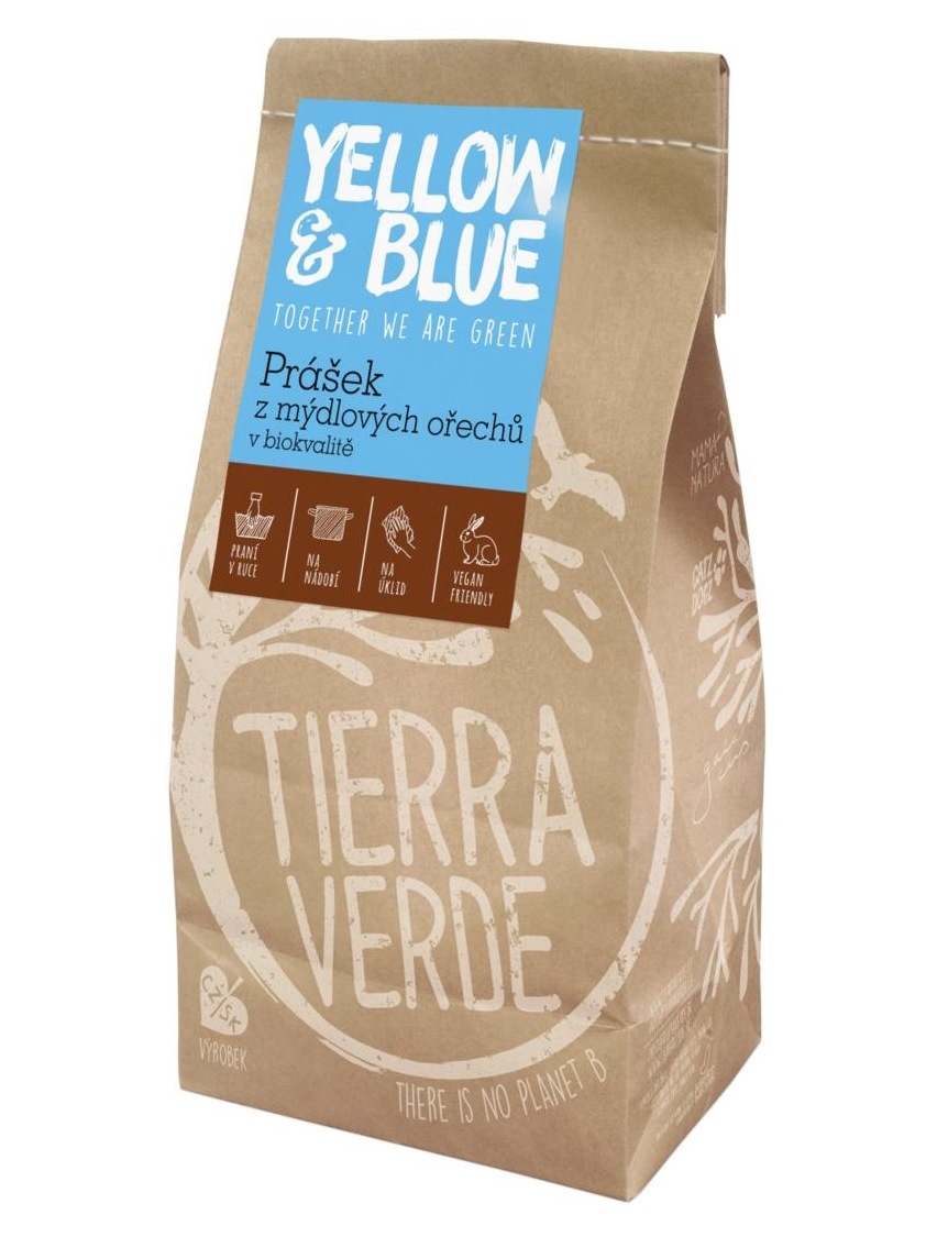 Tierra Verde prášok z mydlových orechov v BIO kvalite - vrecko 500g