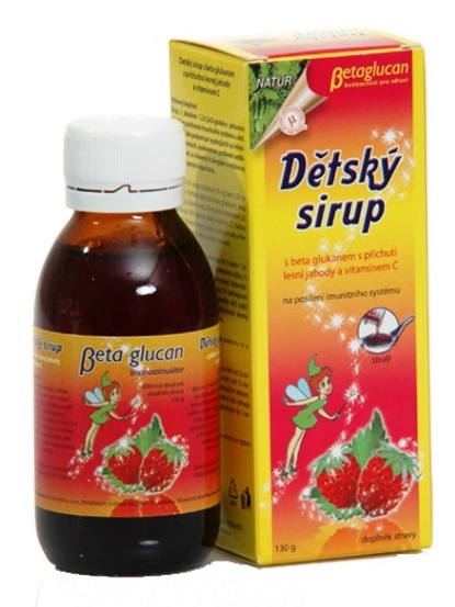Detský sirup betaglucan lesná jahoda 130g