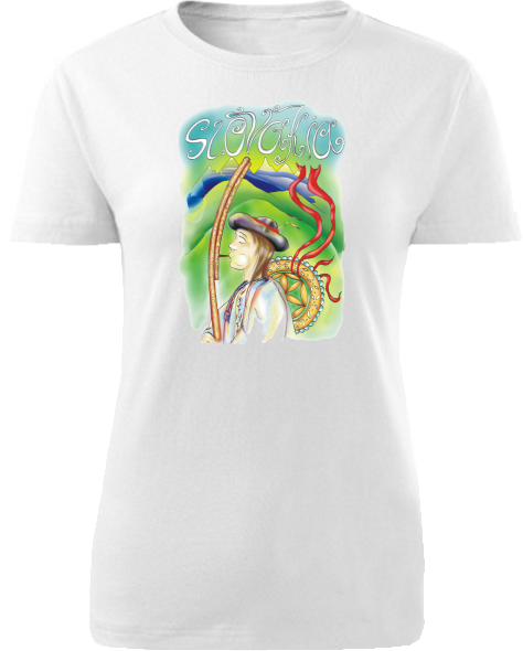 Tričko valach Dámske klasik Biele