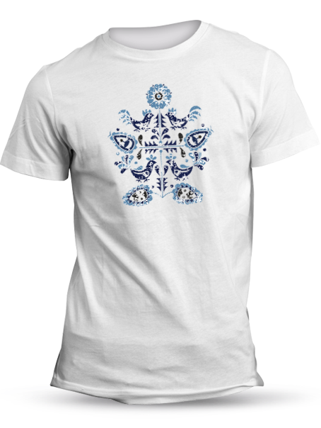 Tričko kurence 1 retro Unisex Biele