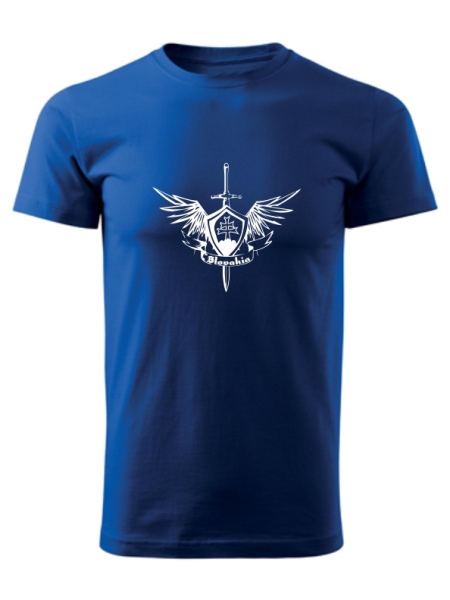 Tričko Slovakia krídla Unisex Kráľovské modré