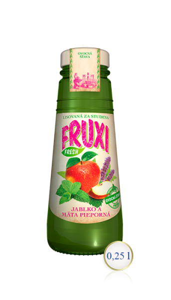 Fruxi jablko-mäta 100% šťava 0,25L