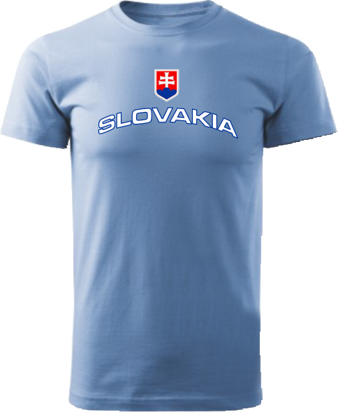 Tričko Slovakia Unisex Svetlomodrá
