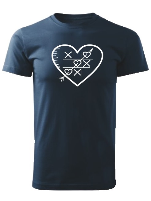 Tričko piškvorky Unisex Námornícke modré