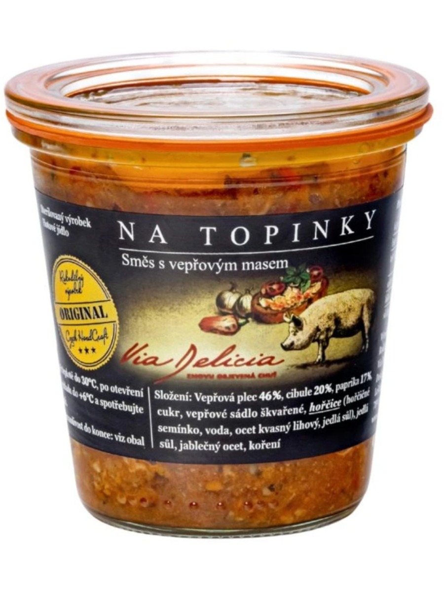 Via Delicia Na hrianky zmes s bravčovým mäsom 265g