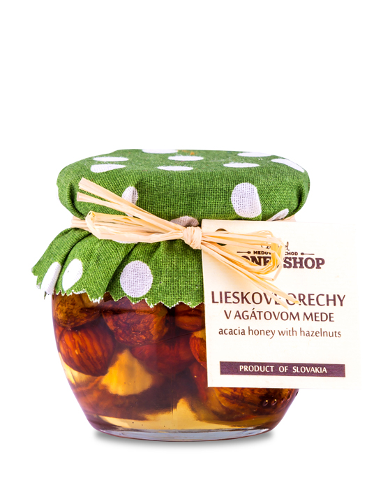 Lieskové orechy v agátovom mede 120g