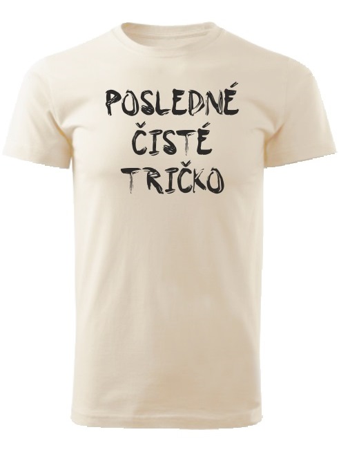tričko posledné čisté tričko Unisex Natural