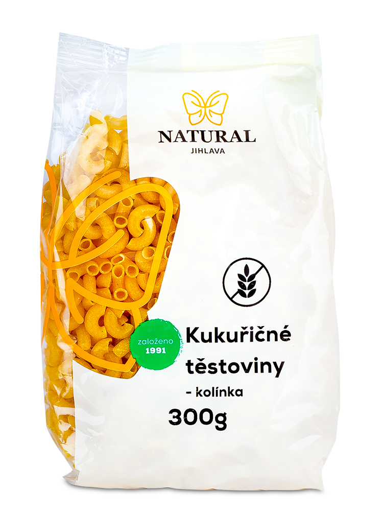 Natural Jihlava Kukuričné cestoviny Chifferi kolienka 300g