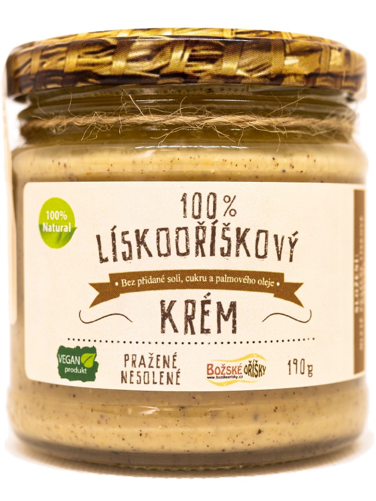Božské oříšky Lieskovoorieškový krém 100% 190g