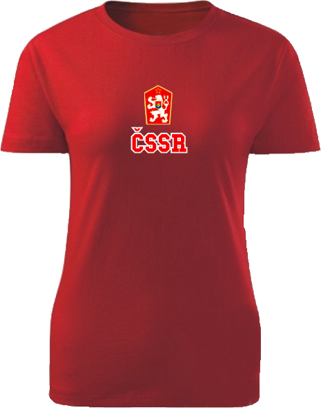 Tričko ČSSR Dámske klasik Červené