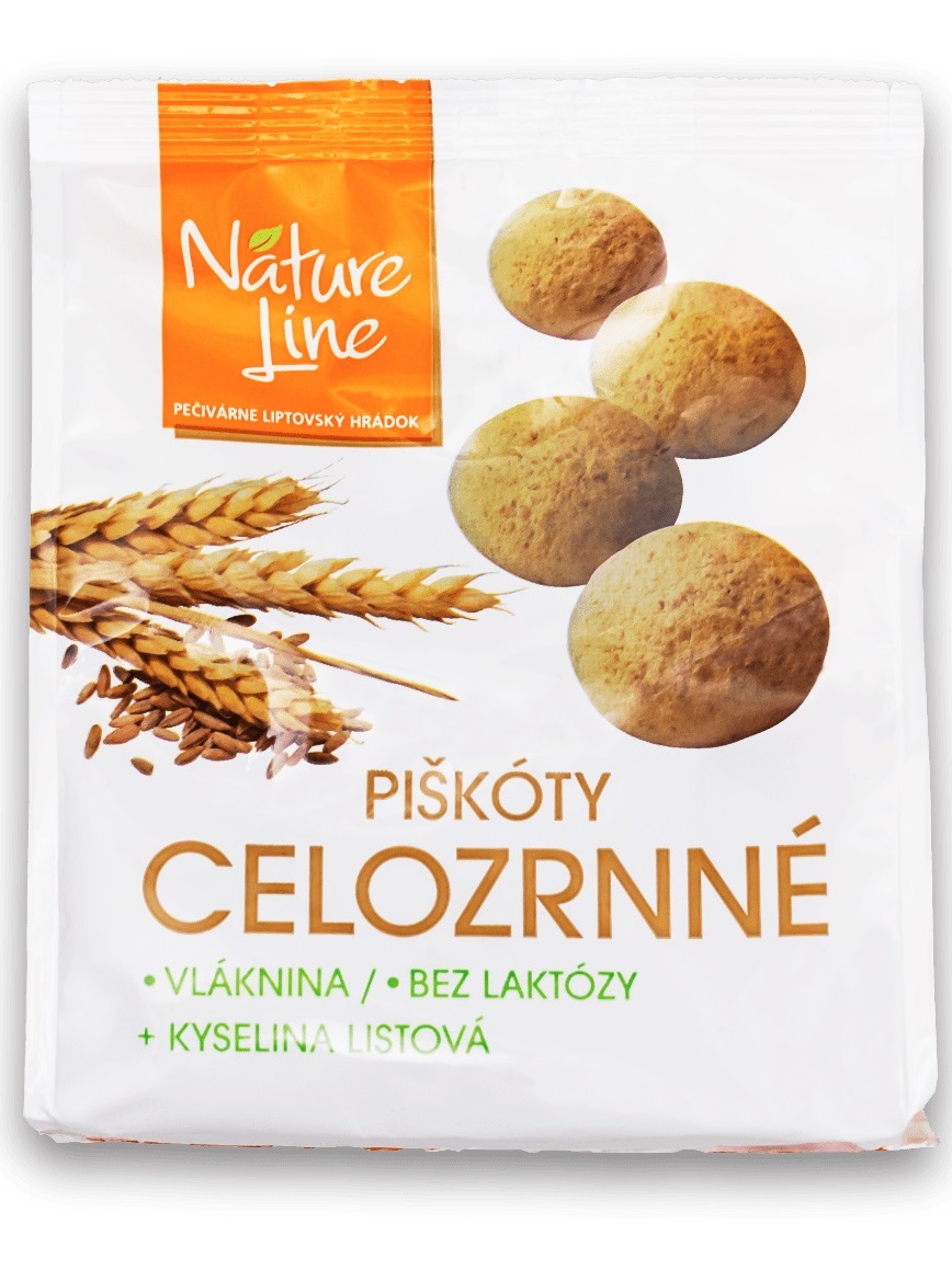 Pečivárne Liptovský Hrádok Celozrnné piškóty 120g