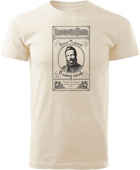 Tričko Ľudovít Štúr Unisex Natural - novinka