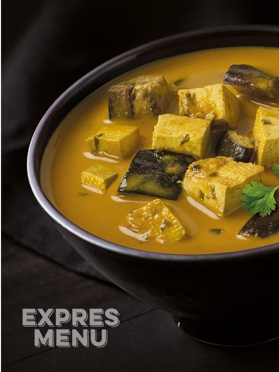 Expres menu Žlté kari s tofu 2 porcie 600g | 5ks v kartóne