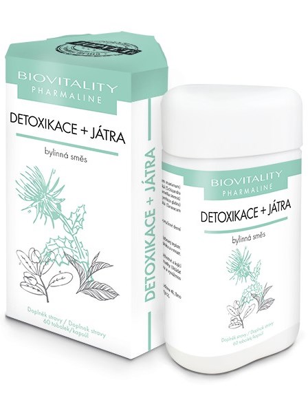 Topvet Detoxikácia + Pečeň bylinná zmes 60 kapsúl