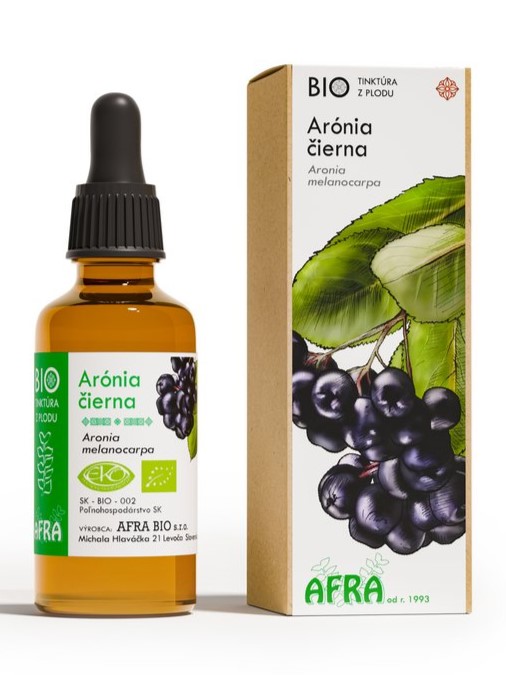 AFRA Arónia čierna - BIO tinktúra z plodu 50ml