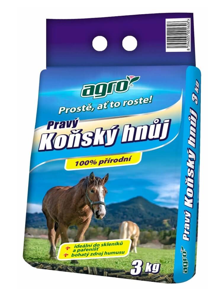 Agro Pravý konský hnoj 3kg