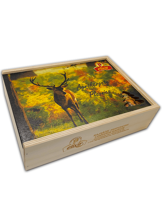 Agrokarpaty Drevená čajová kazeta Poľovnícka