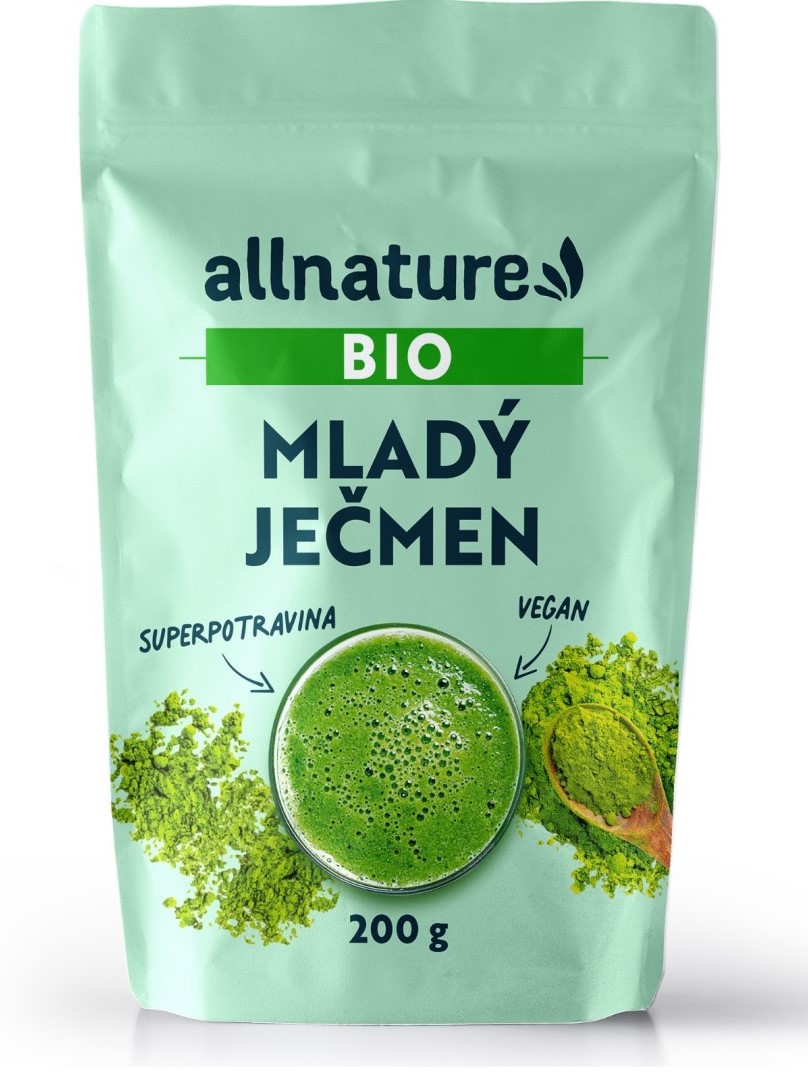 Allnature Mladý jačmeň prášok BIO 200g