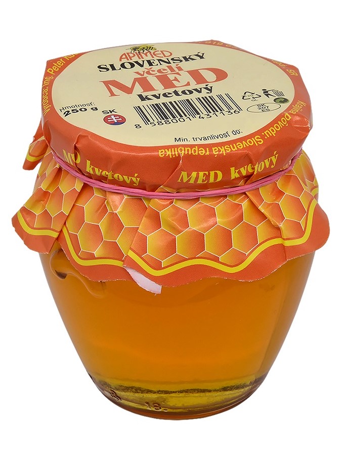Apimed Kvetový včelí med 250g amfora
