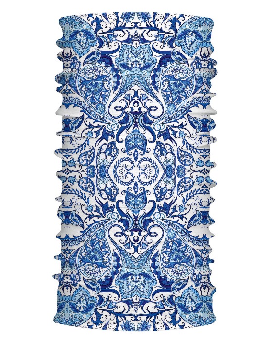 Multifunkčný šál modrotlač 7137