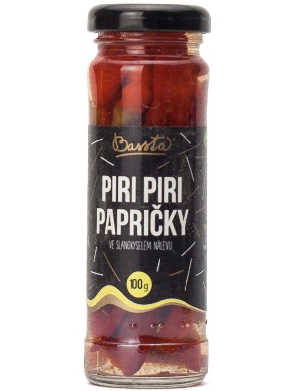Bassta Piri Piri papričky v slanokyslom náleve 100g