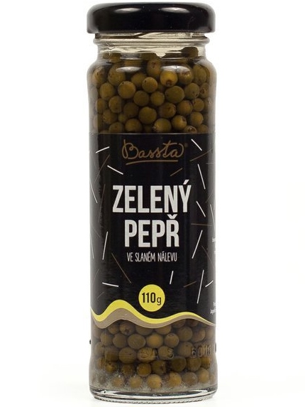 Bassta Zelené korenie v slanom náleve 110g