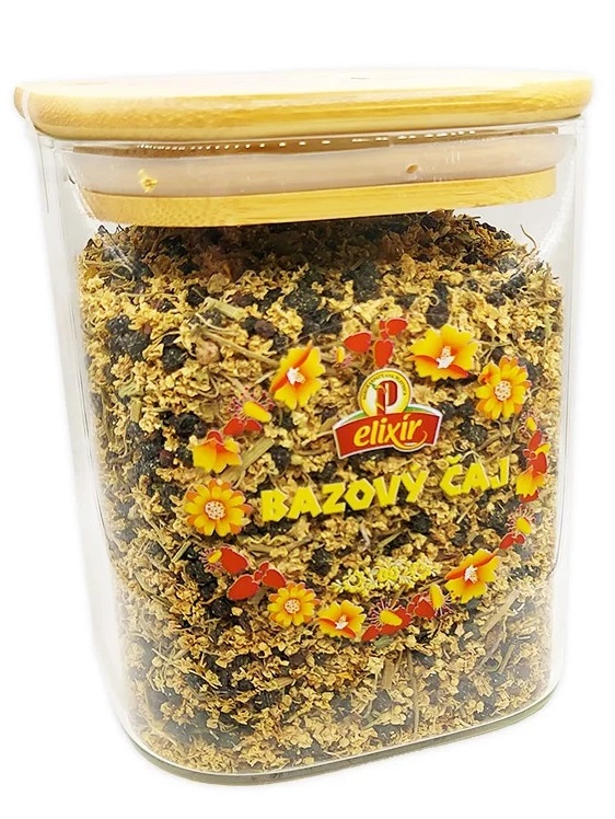 Agrokarpaty Bazový čaj v sklenenej dóze 1l