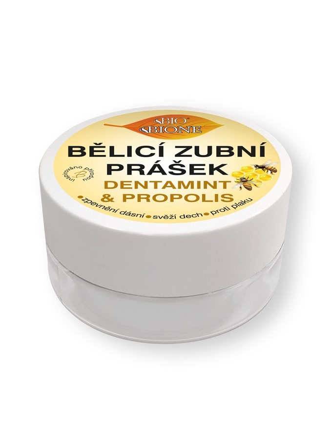 Bione cosmetics Bieliaci zubný prášok Dentamint & Propolis 40g
