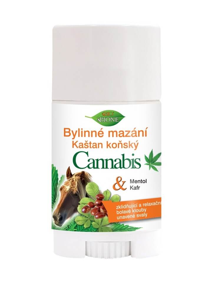 Bione Cosmetics - Bylinné mazanie stick Cannabis s pagaštanom konským 260ml