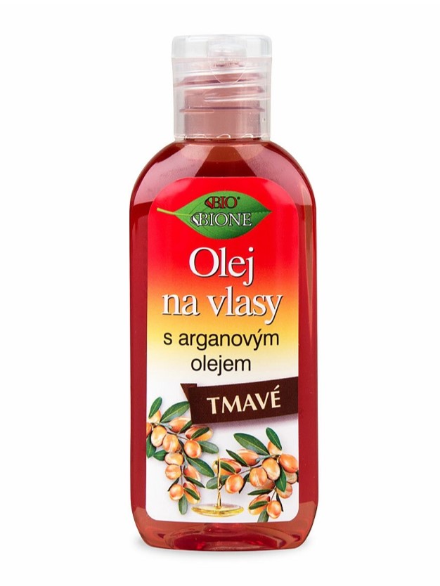 Bione Cosmetics - Olej na tmavé vlasy Arganový olej 80ml