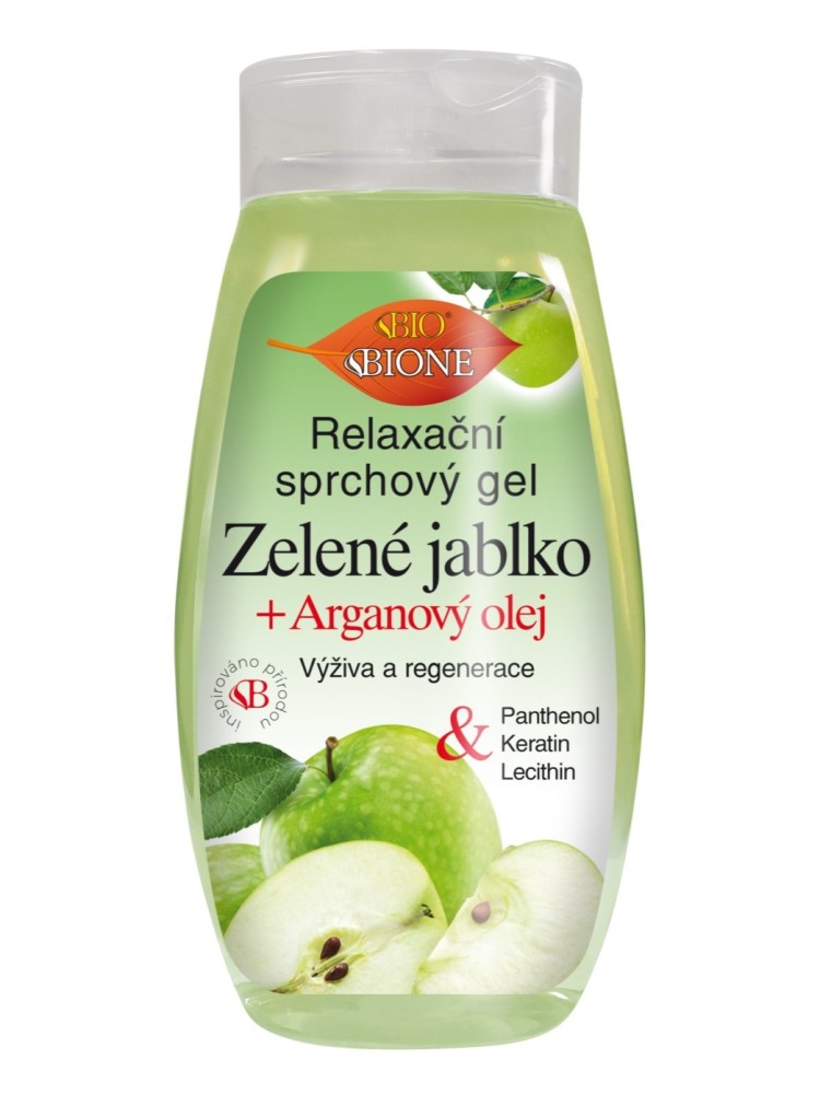 Bione Cosmetics - Relaxačný sprchový gél Zelené jablko 260ml