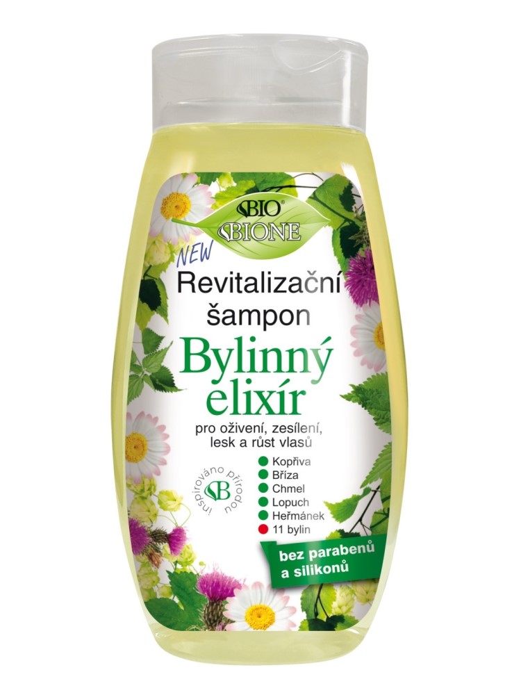 Bione Cosmetics - Revitalizačný šampón Bylinný elixír 260ml