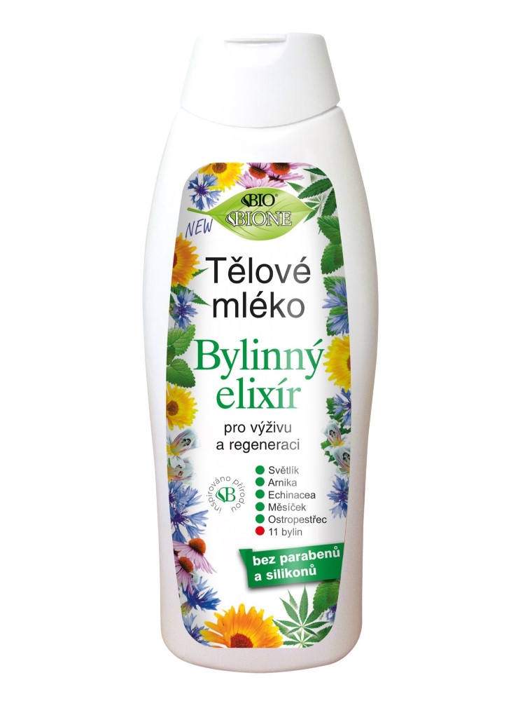 Bione Cosmetics - Telové mlieko Bylinný elixír 500ml
