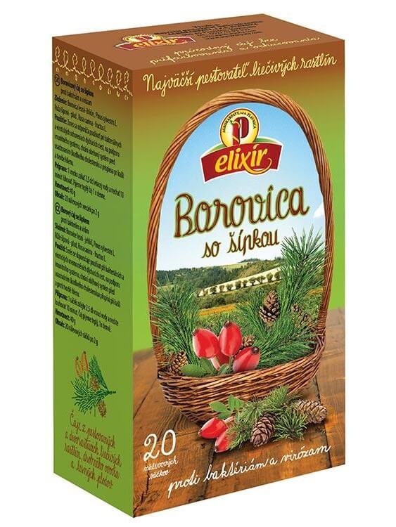 Agrokarpaty Čaj Borovica so šípkou 20x2g