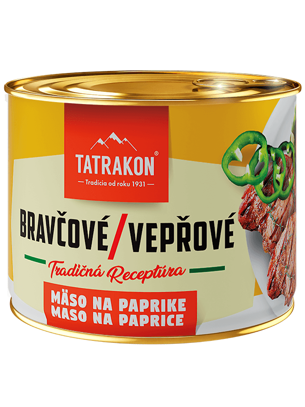 Tatrakon Bravčové mäso na paprike 190g