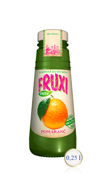 Fruxi pomaranč 100% šťava 0,25L