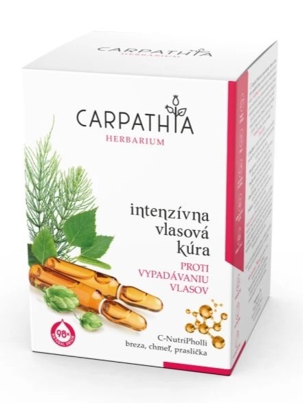 CARPATHIA Intenzívna vlasová kúra proti vypadávaniu vlasov 7x10ml