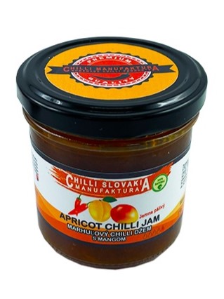 Chilli Manufaktúra Marhuľový chilli jam s mangom 150g
