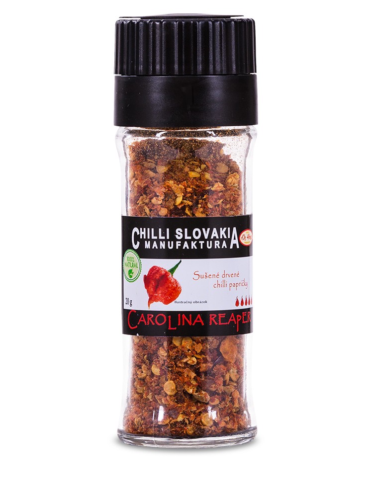 Chilli Manufaktúra Mlynček drvené chilli Carolina Reaper 20g