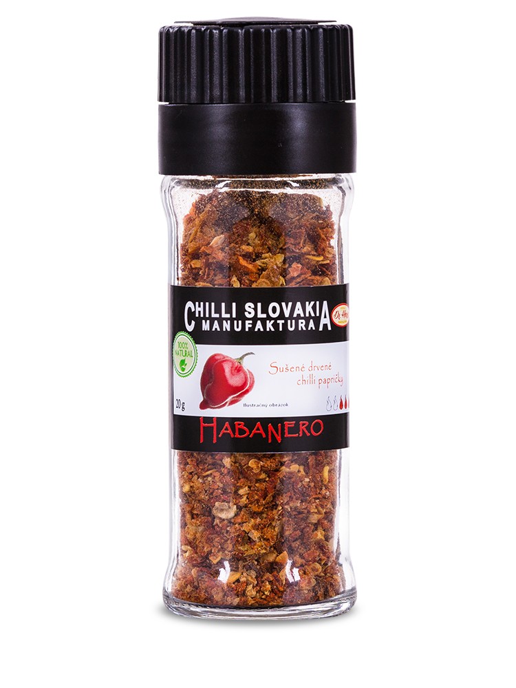 Chilli Manufaktúra Mlynček drvené chilli Habanero 20g