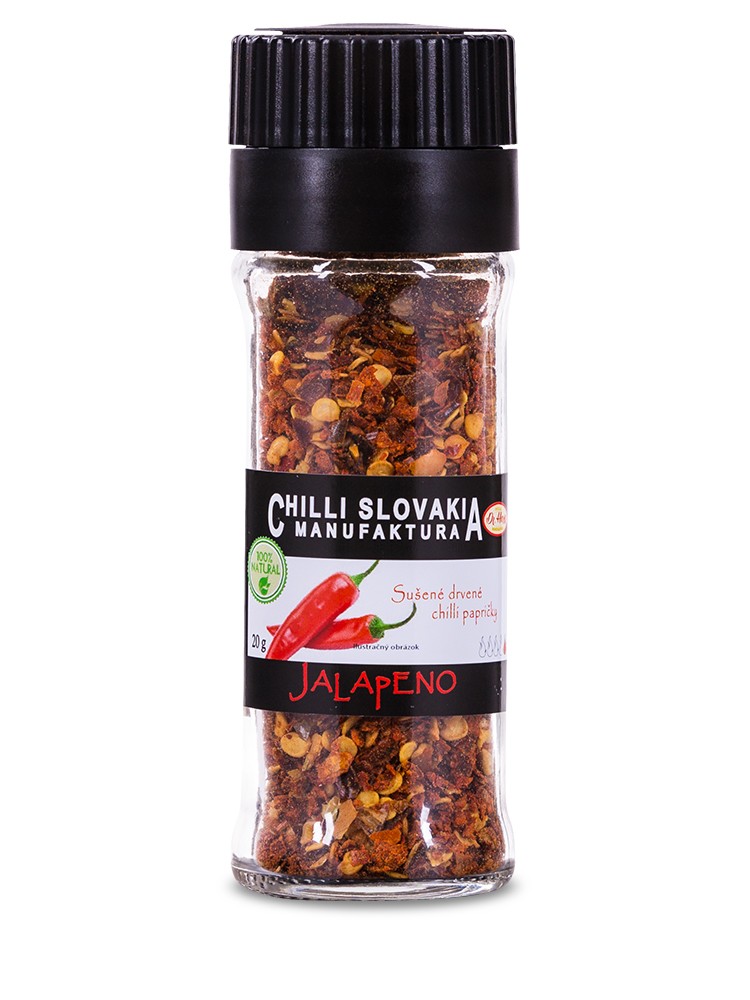 Chilli Manufaktúra Mlynček drvené chilli Jalapeňo 20g