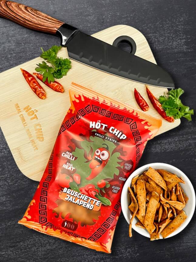Hot Chip Chilli Strips Bruschette Jalapeno 80g