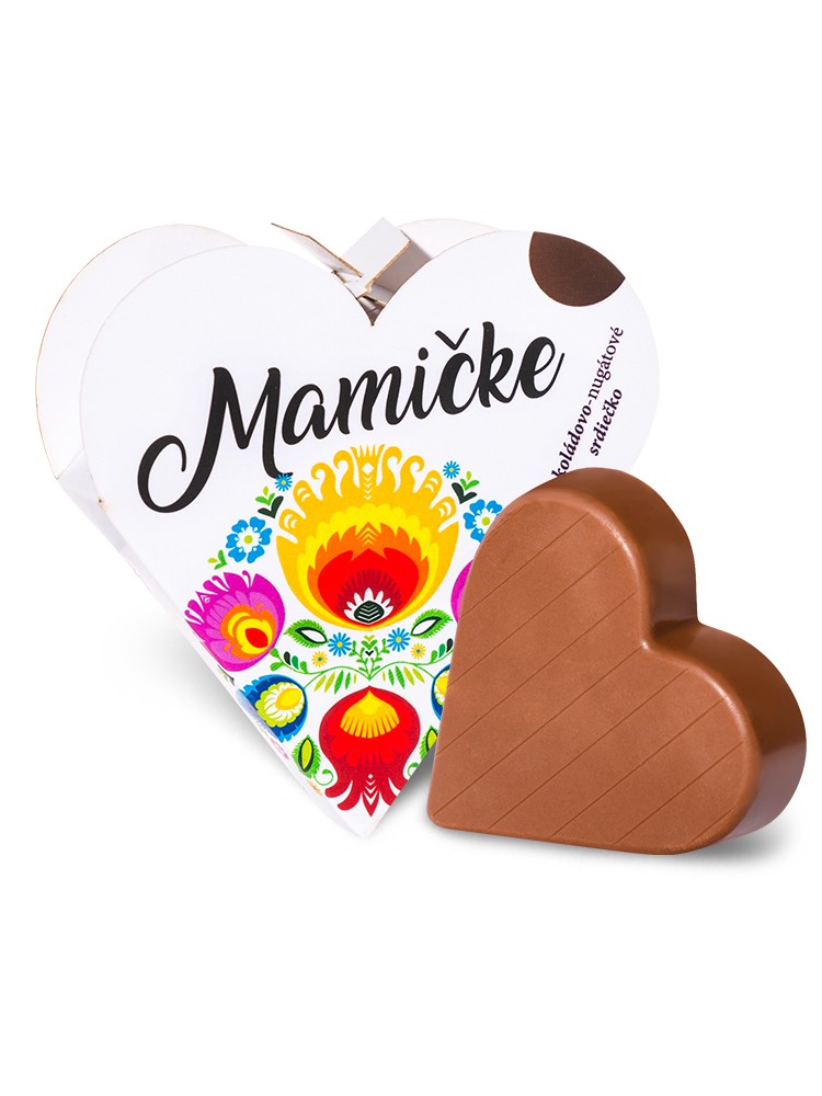 Chocolate Patrik Čokoládové srdce biele horké - Mamičke
