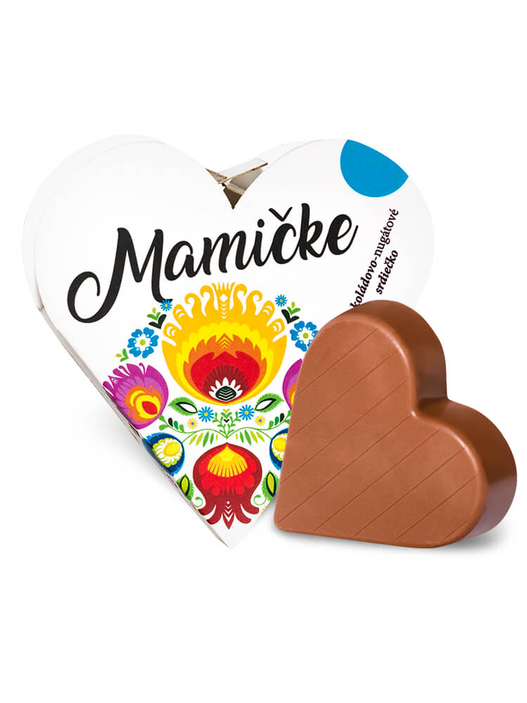 Chocolate Patrik Čokoládové srdce biele mliečne - Mamičke