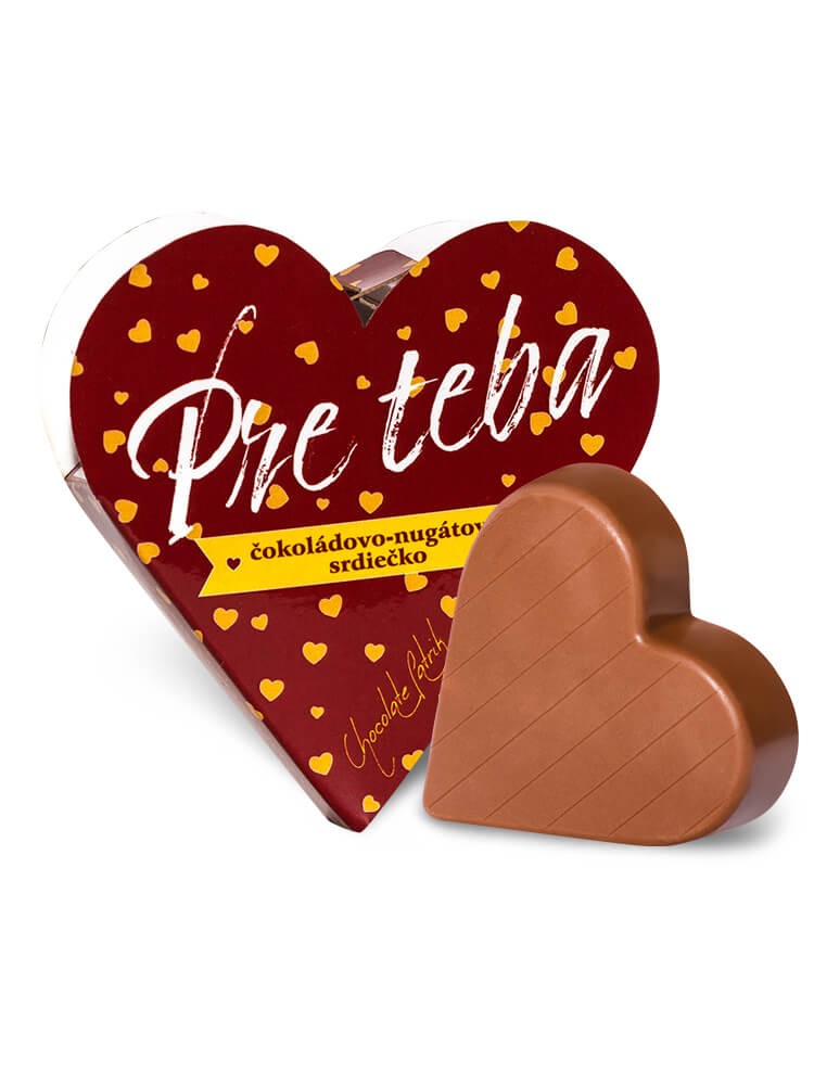 Chocolate Patrik Čokoládové srdce bordové horké - Pre teba