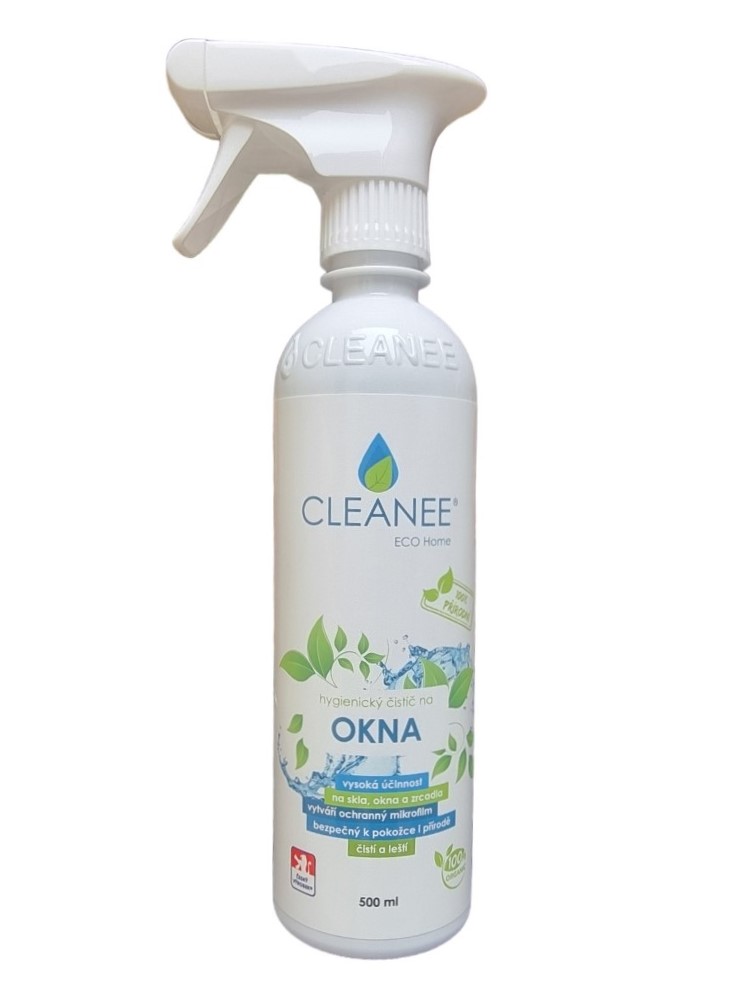 Cleanee Eko hygienický čistič na okná 500ml