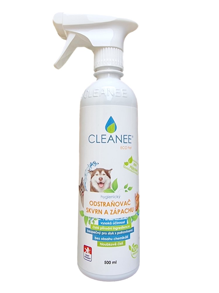 Cleanee Eko Pet hygienický odstraňovač škvŕn a zápachu 500ml